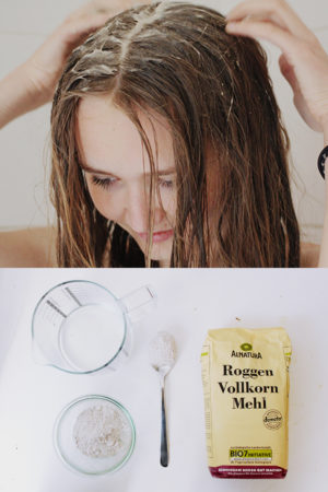 Schöne Haare mit Roggenmehl & ohne Shampoo